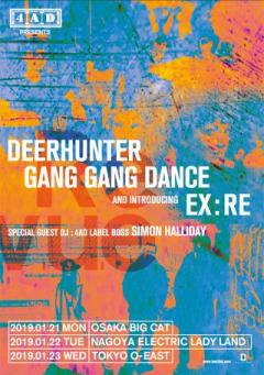 DEERHUNTER, GANG GANG DANCE and EX:RE