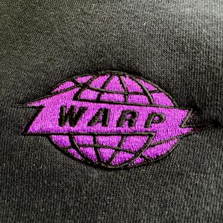 Warp Embroidered Logo Long Sleeve T-Shirt (Black)