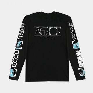 Oneohtrix Point Never - "Age Of" Long Sleeve Tee (Black) [受注生産商品]